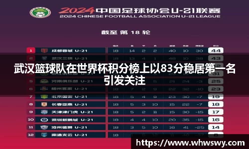 武汉篮球队在世界杯积分榜上以83分稳居第一名引发关注